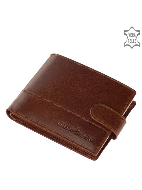 Green Deed PAV03/T-cognac bőr férfi pénztárca