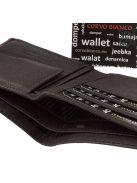 Corvo Bianco CVL1002/T-fekete bőr férfi pénztárca