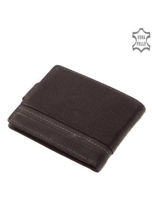 Corvo Bianco CVL1002/T-fekete bőr férfi pénztárca