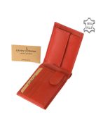 Green Deed CVT102 piros bőr női pénztárca