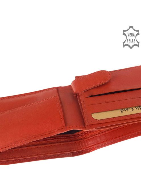 Green Deed CVT102 piros bőr női pénztárca