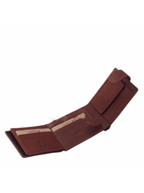 Green Deed ADL102/T-S. barna bőr férfi pénztárca