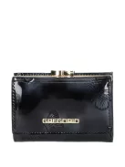 Gregorio BT-117 fekete lakk bőr kicsi pénztárca