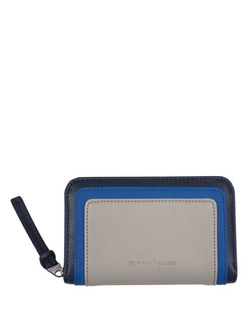 Tom Tailor Miria szürke-kék női közepes pénztárca