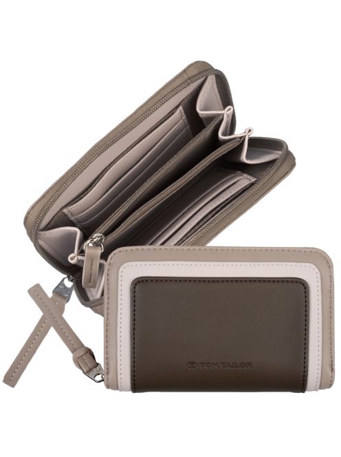 Tom Tailor Miria bézs-barna női közepes pénztárca
