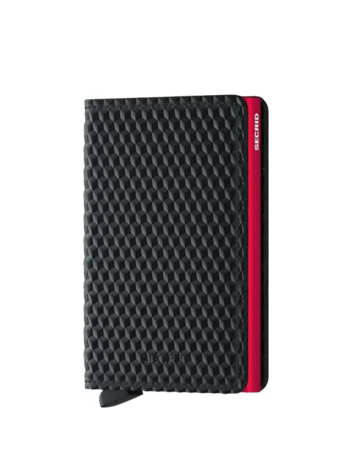Secrid Slimwallet cubic black red automata kártyatartó 