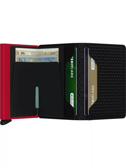 Secrid Slimwallet cubic black red automata kártyatartó 
