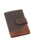 Lorenzo Menotti AFL2038/T barna férfi kártyatartó és pénztárca