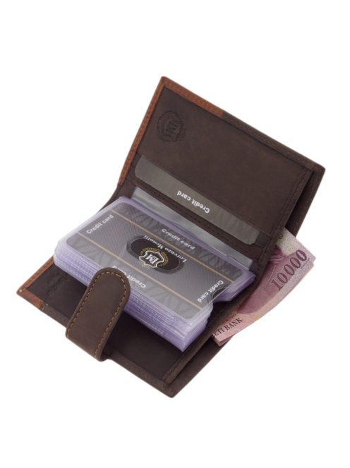 Lorenzo Menotti AFL2038/T barna férfi kártyatartó és pénztárca