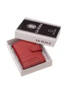 La Scala DGN2038T piros női kártyatartó