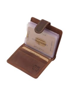   Green Deed GDE2038/T-2 barna férfi kártyatartó és pénztárca