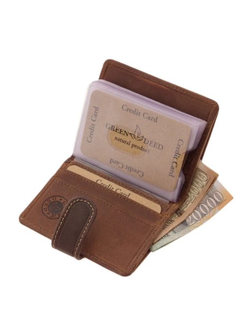 Green Deed GDE2038/T-2 barna férfi kártyatartó és pénztárca