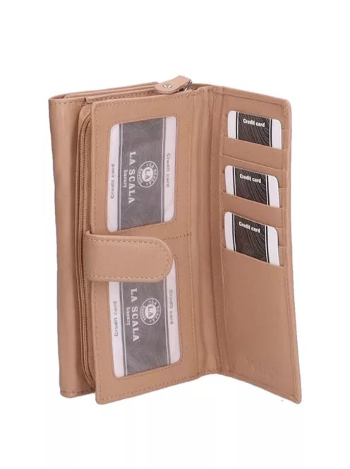 La Scala LAS452 bézs női pénztárca