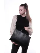 KAREN 1206 Fekete rostbőr női aktatáska