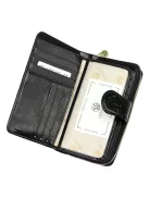 Gregorio HL116 fekete virágos női pénztárca