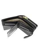 Gregorio HL116 fekete virágos női pénztárca