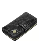 Gregorio HL116 fekete virágos női pénztárca
