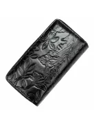 Gregorio HL116 fekete virágos női pénztárca