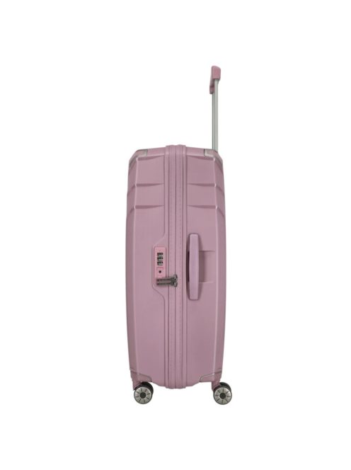 Travelite Elvaa L rose 4 kerekű nagy méretű prémium bőrönd