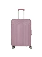 Travelite Elvaa M rose 4 kerekű bővíthető közepes méretű prémium bőrönd 