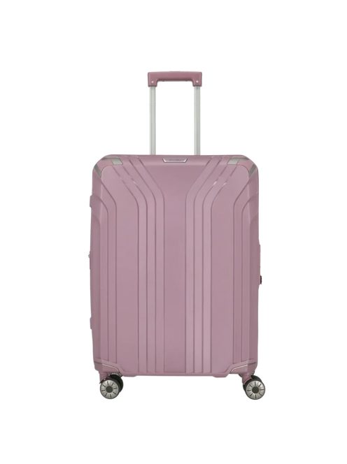 Travelite Elvaa M rose 4 kerekű bővíthető közepes méretű prémium bőrönd 