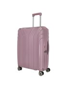Travelite Elvaa M rose 4 kerekű bővíthető közepes méretű prémium bőrönd 