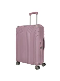   Travelite Elvaa M rose 4 kerekű bővíthető közepes méretű prémium bőrönd 