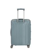 Travelite Elvaa M blaugrau 4 kerekű bővíthető közepes méretű prémium bőrönd 