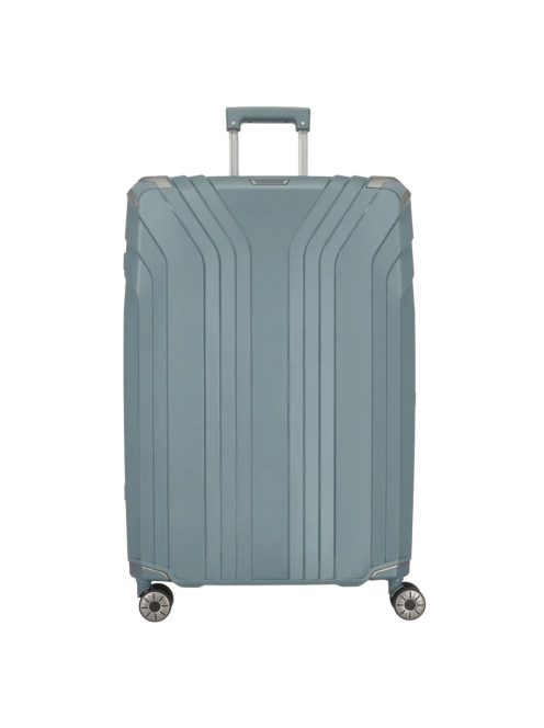 Travelite Elvaa L blaugrau 4 kerekű nagy méretű prémium bőrönd