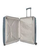 Travelite Elvaa L blaugrau 4 kerekű nagy méretű prémium bőrönd