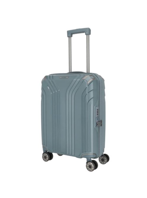 Travelite Elvaa S blaugrau kabin méretű prémium bőrönd