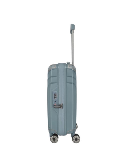 Travelite Elvaa S blaugrau kabin méretű prémium bőrönd