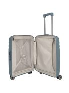 Travelite Elvaa S blaugrau kabin méretű prémium bőrönd