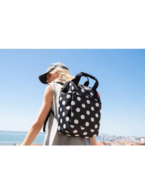 Reisenthel JR7073 Allrounder R dots white női hátizsák