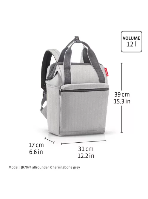 Reisenthel JR7073 Allrounder R dots white női hátizsák