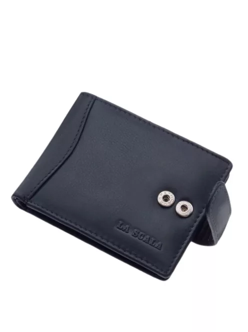 La Scala AD01/T kék bőr kártyatartó