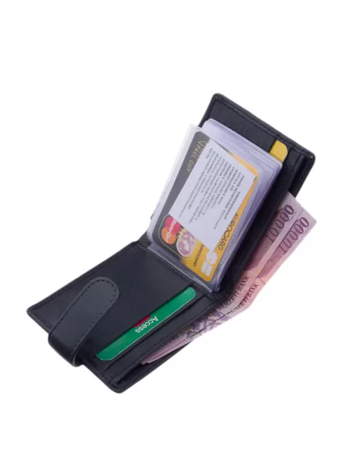 La Scala AD01/T kék bőr kártyatartó