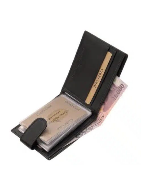 Green Deed SGR30809/T fekete bőr kártyatartó