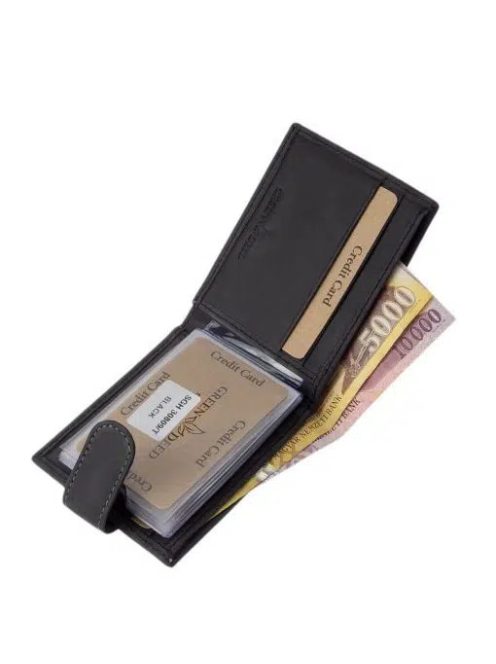 Green Deed SGH30809/T fekete bőr kártyatartó