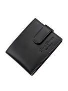 Corvo Bianco COR30809/T fekete bőr kártyatartó