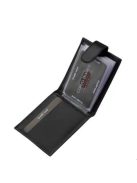 Corvo Bianco COR30809/T fekete bőr kártyatartó