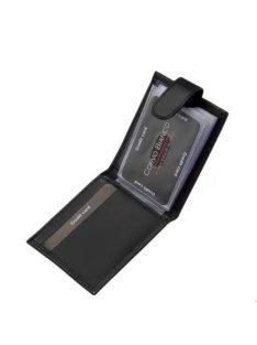 Corvo Bianco COR30809/T fekete bőr kártyatartó