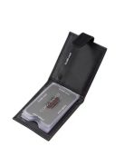 Corvo Bianco COR30809/T fekete bőr kártyatartó