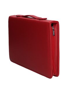 Mappa KAREN R 015 Piros rostbőr A4-es