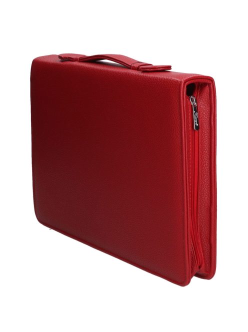 Mappa KAREN R 015 Piros rostbőr A4-es