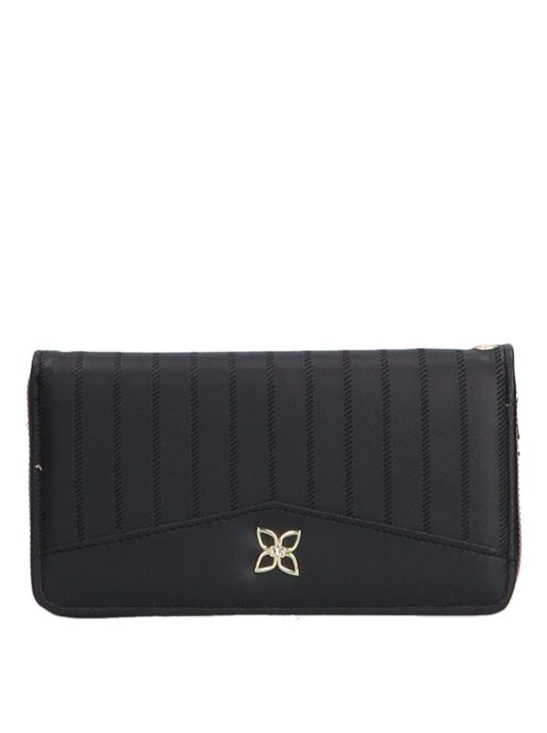 Divatos DL-53 fekete női pénztárca