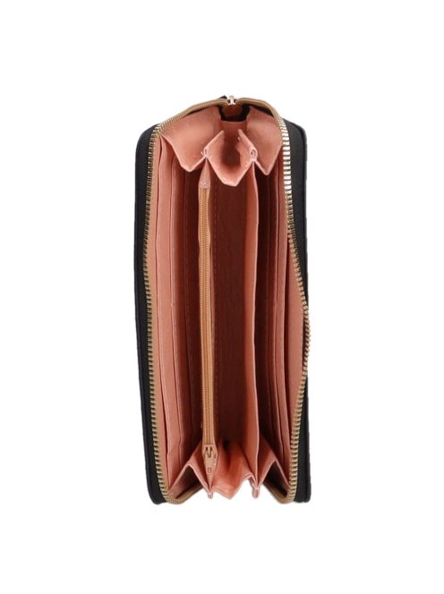 Divatos DL-53 fekete női pénztárca