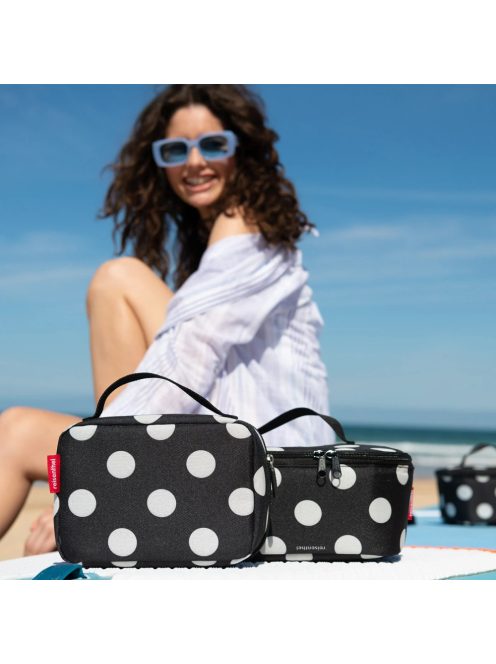Reisenthel OY7073 Thermocase dots white hűtőtáska és uzsonnás táska