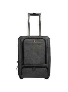   Enrico Benetti Frankfurt szürke 2 kerekű laptoptáska/kabin bőrönd 75008 012