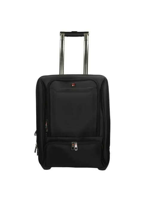 Enrico Benetti Cornell fekete 2 kerekű laptoptáska/kabin bőrönd 75005 001